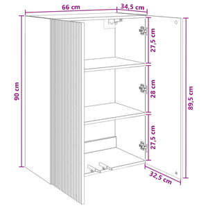 Τοίχου Ντουλάπα Artisan Δρυς 66 x 34,5 x 90 εκ - Pakobazaar