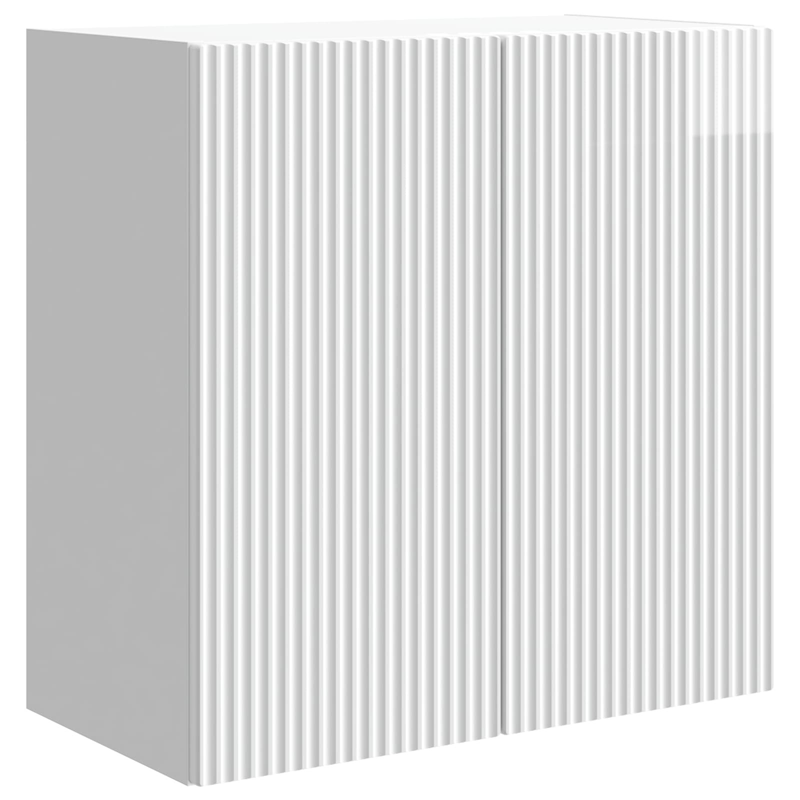 Τοίχου Ντουλάπα Γυαλιστερό Λευκό 59 x 31 x 60 εκ - Pakobazaar