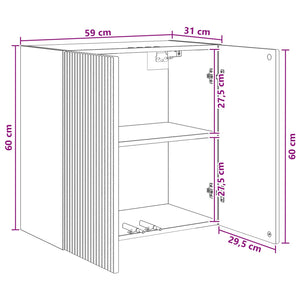 Τοίχου Ντουλάπα Artisan Δρυς 59 x 31 x 60 εκ Επεξεργασμένο Ξύλο - Pakobazaar