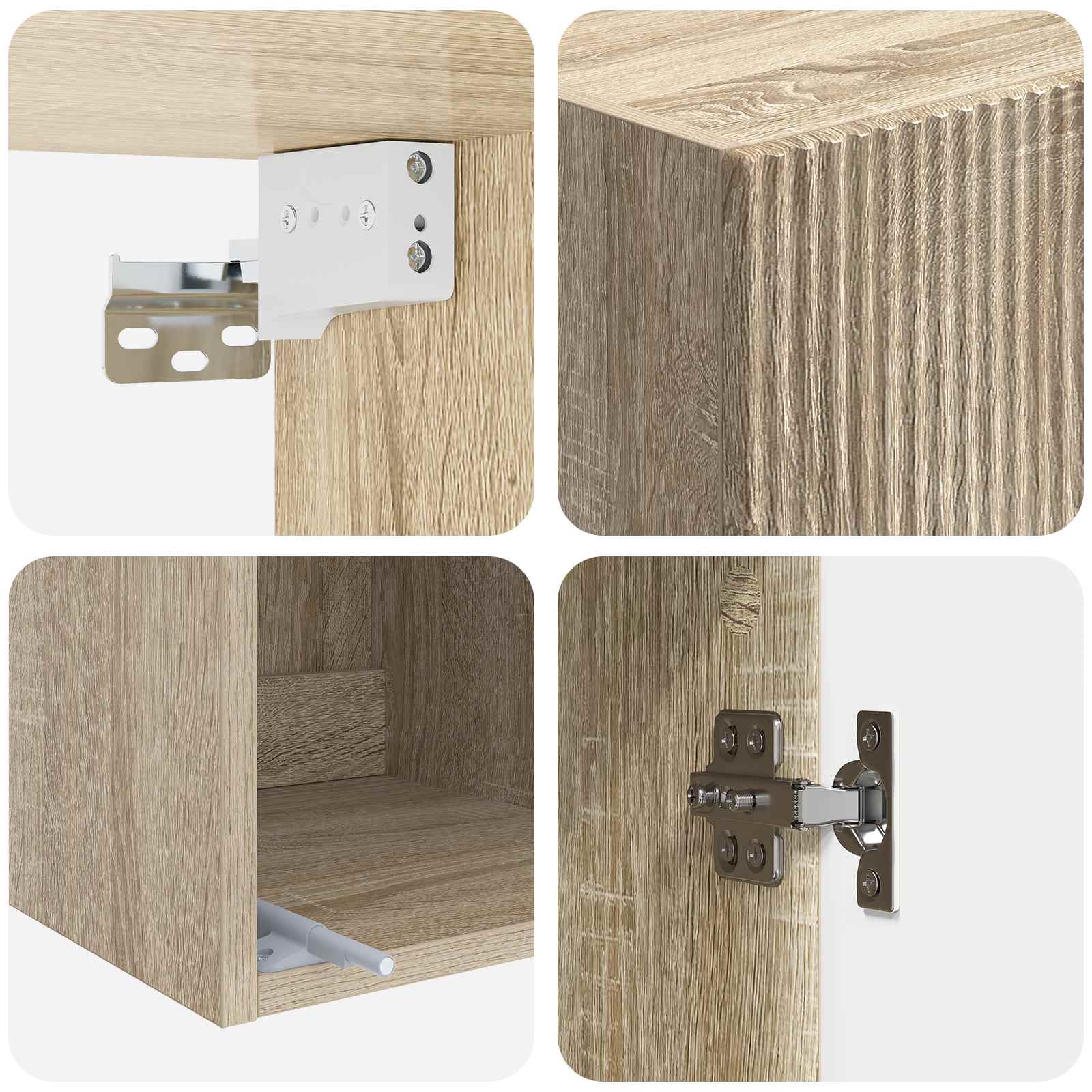 Τοίχου Ντουλάπα Sonoma Δρυς 33 x 34,5 x 90 εκ - Pakobazaar