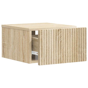 Τοίχου Κρεμαστό Κομοδίνο 2 pcs Sonoma Δρυς 33 x 34,5 x 20 εκ - Pakobazaar