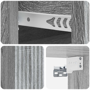 Τοίχου Κρεμαστό Κομοδίνο Γκρι Sonoma 33 x 34,5 x 20 εκ - Pakobazaar