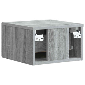 Τοίχου Κρεμαστό Κομοδίνο Γκρι Sonoma 33 x 34,5 x 20 εκ - Pakobazaar