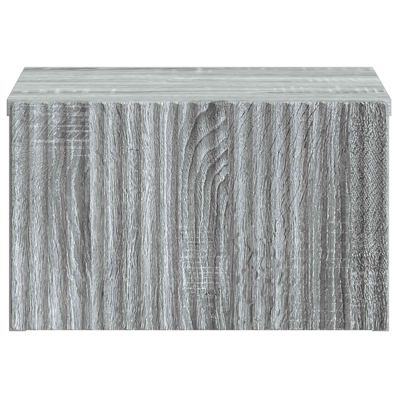Τοίχου Κρεμαστό Κομοδίνο Γκρι Sonoma 33 x 34,5 x 20 εκ - Pakobazaar