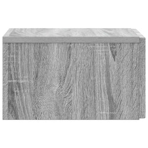 Τοίχου Κρεμαστό Κομοδίνο Γκρι Sonoma 33 x 34,5 x 20 εκ - Pakobazaar