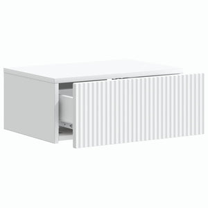 Τοίχου Κρεμαστό Κομοδίνο 2 pcs Λευκό 49 x 34,5 x 20 εκ. - Pakobazaar