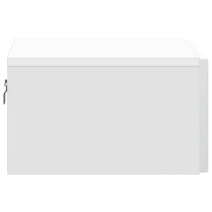 Τοίχου Κρεμαστό Κομοδίνο 2 pcs Λευκό 49 x 34,5 x 20 εκ. - Pakobazaar