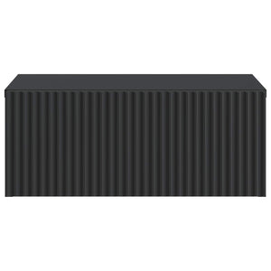 Τοίχου Κρεμαστό Κομοδίνο 2 pcs Μαύρο 49 x 34,5 x 20 εκ. - Pakobazaar