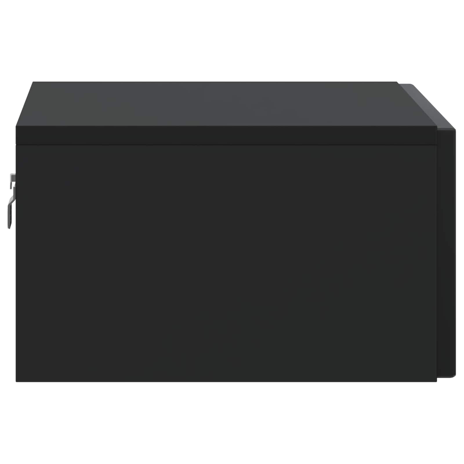 Τοίχου Κρεμαστό Κομοδίνο 2 pcs Μαύρο 49 x 34,5 x 20 εκ. - Pakobazaar