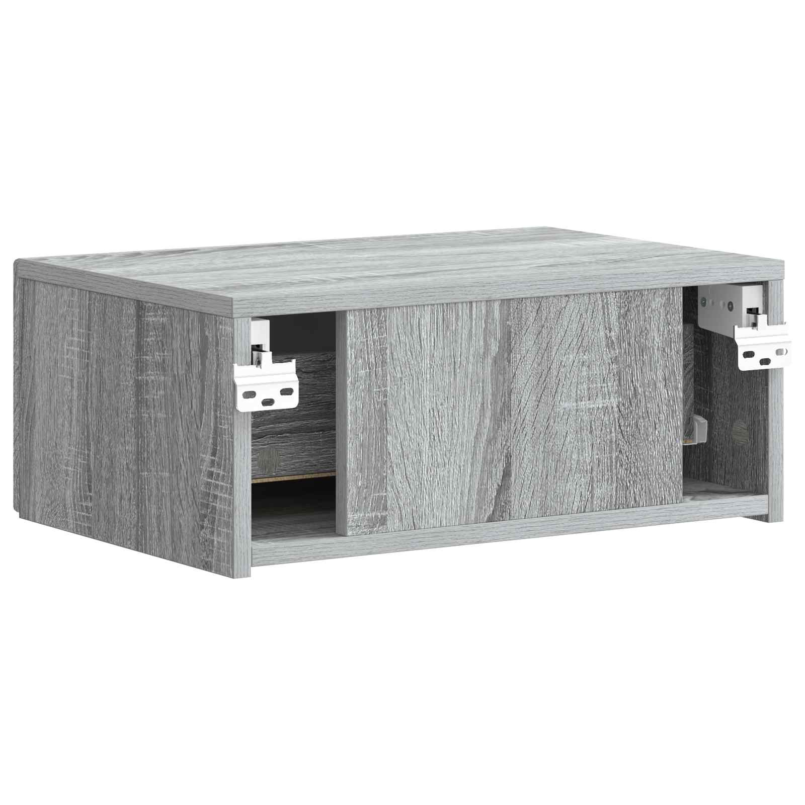 Τοίχου Κρεμαστό Κομοδίνο Γκρι Sonoma 49 x 34,5 x 20 εκ. - Pakobazaar