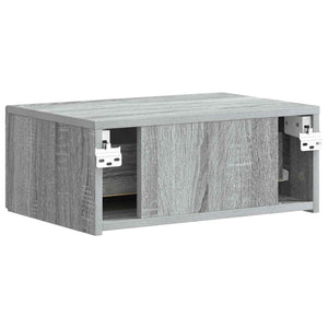 Τοίχου Κρεμαστό Κομοδίνο Γκρι Sonoma 49 x 34,5 x 20 εκ. - Pakobazaar