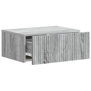 Τοίχου Κρεμαστό Κομοδίνο 2 pcs Γκρι Sonoma 49 x 34,5 x 20 εκ. - Pakobazaar