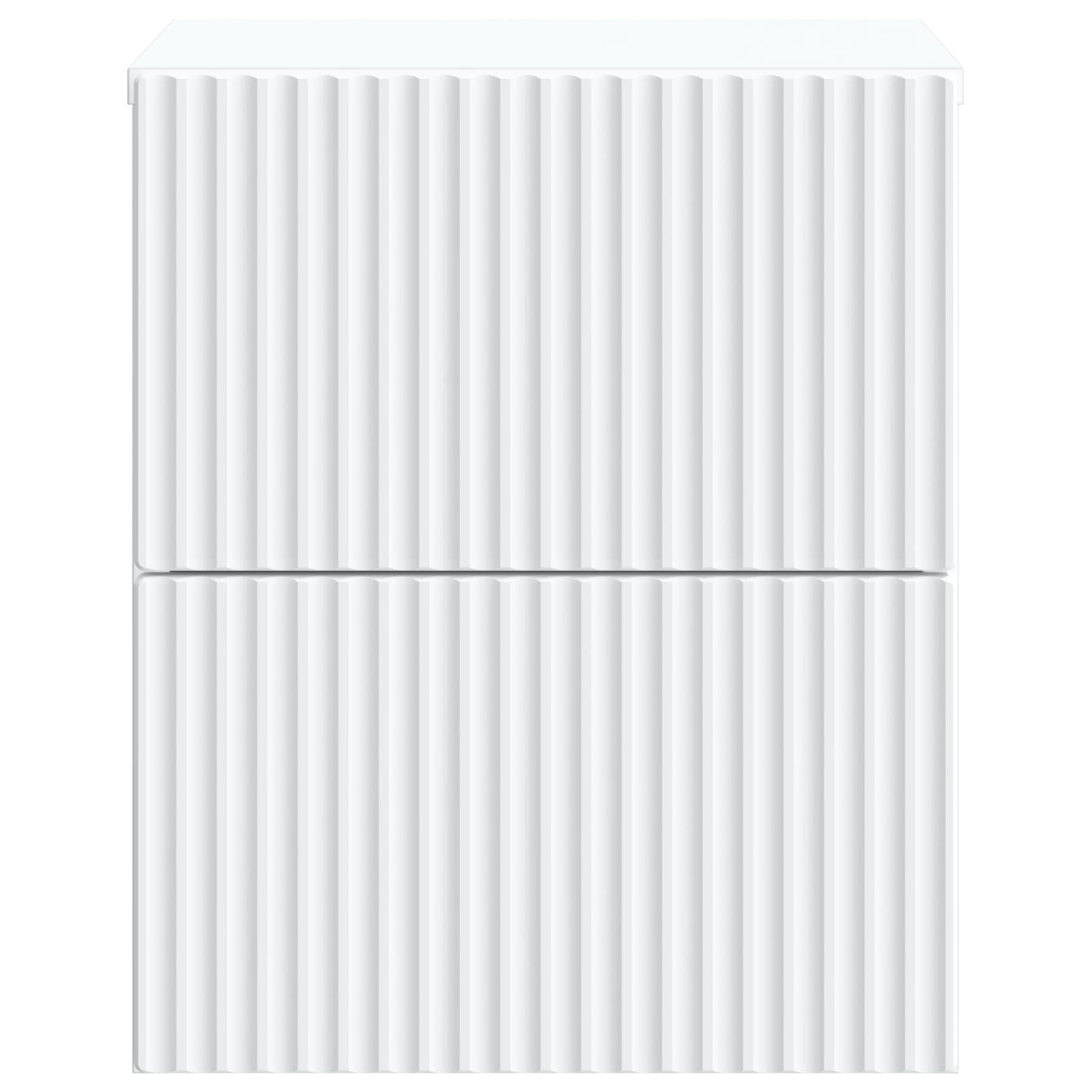 Τοίχου Κρεμαστό Κομοδίνο 2 pcs Λευκό 33 x 34,5 x 40 εκ - Pakobazaar