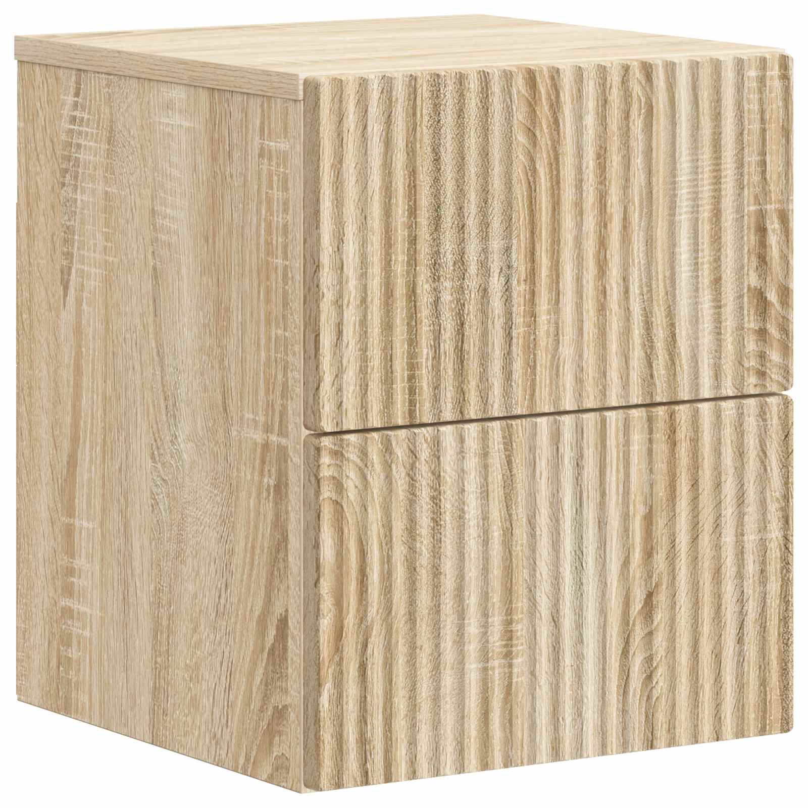 Τοίχου Κρεμαστό Κομοδίνο 2 pcs Sonoma Δρυς 33 x 34,5 x 40 εκ - Pakobazaar