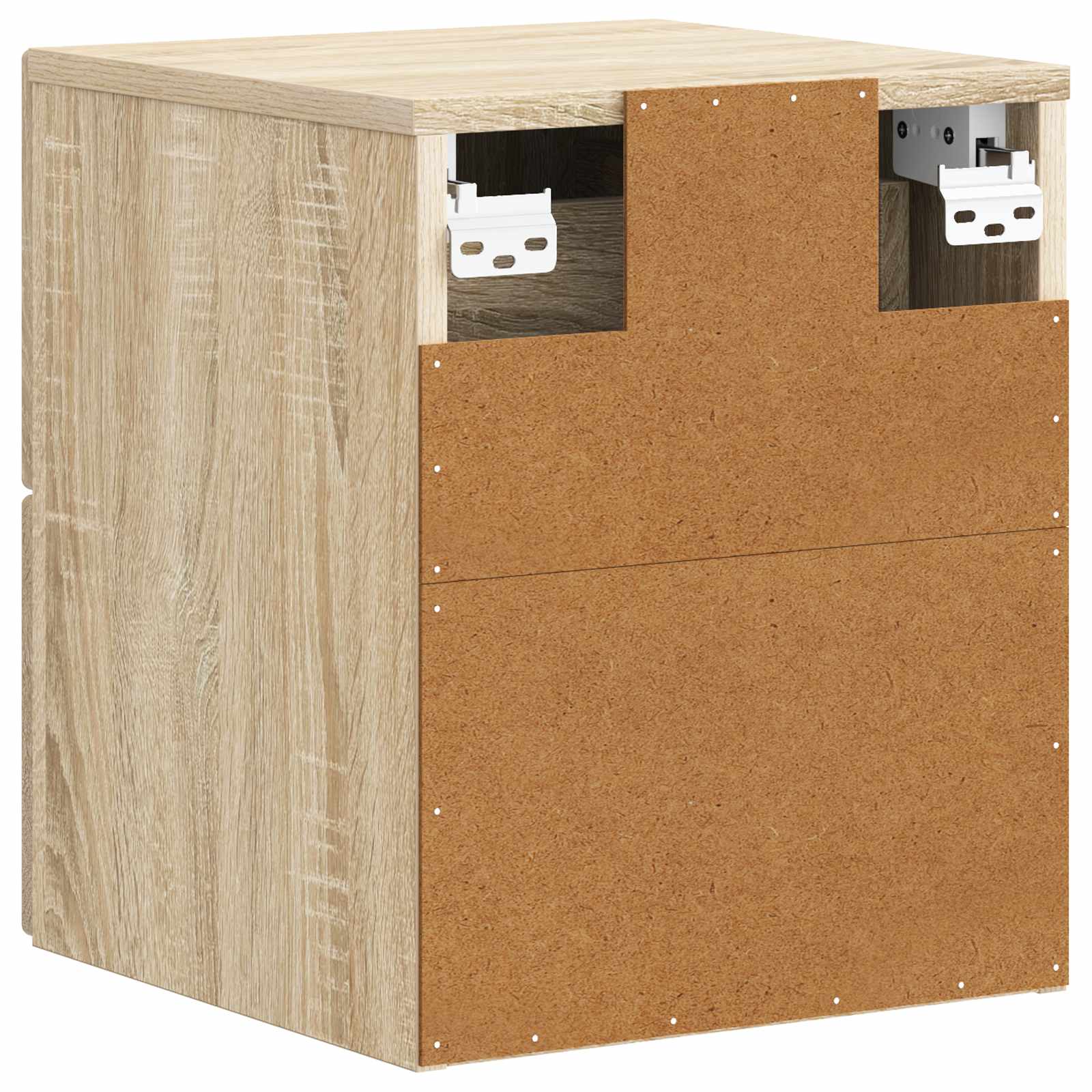 Τοίχου Κρεμαστό Κομοδίνο 2 pcs Sonoma Δρυς 33 x 34,5 x 40 εκ - Pakobazaar