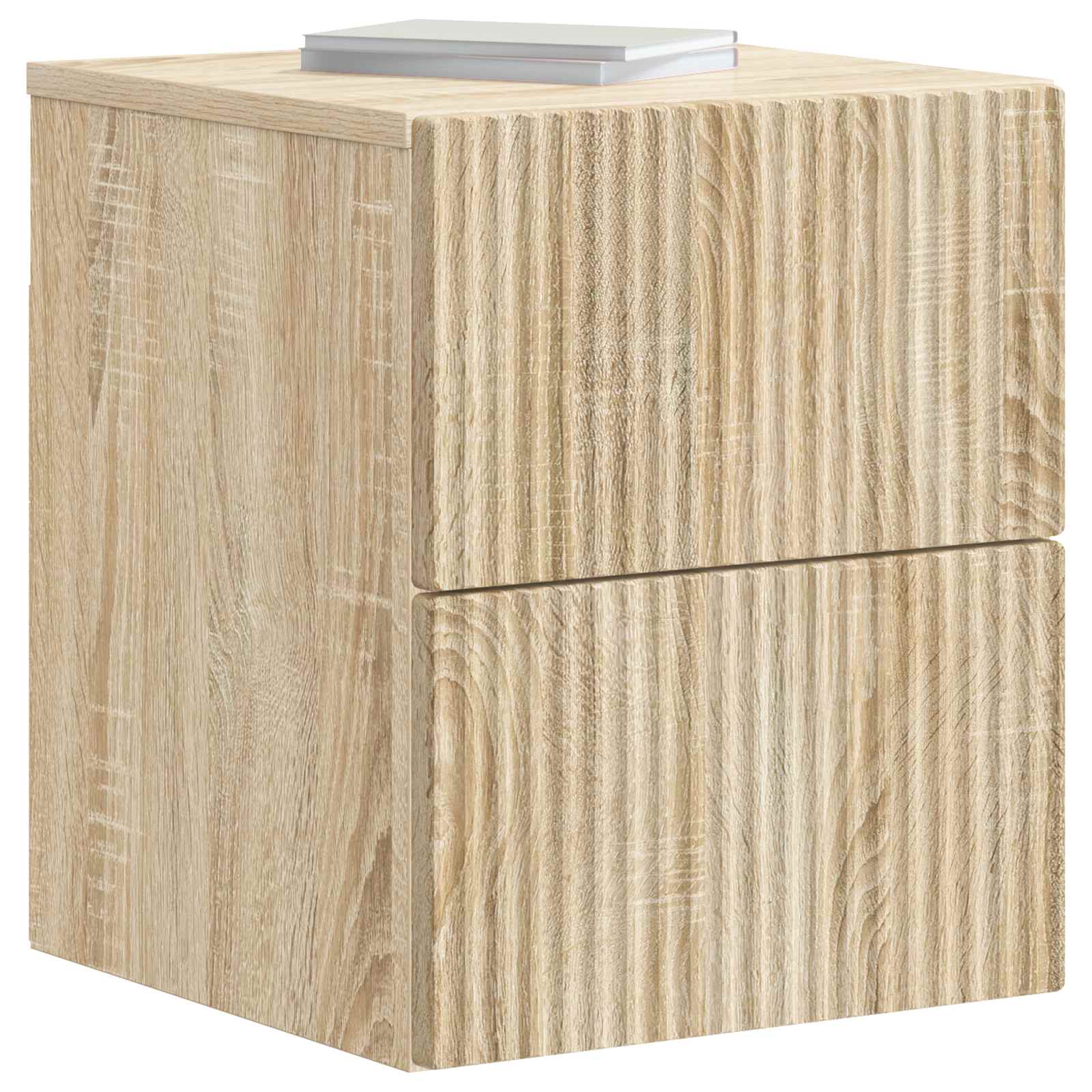 Τοίχου Κρεμαστό Κομοδίνο 2 pcs Sonoma Δρυς 33 x 34,5 x 40 εκ - Pakobazaar