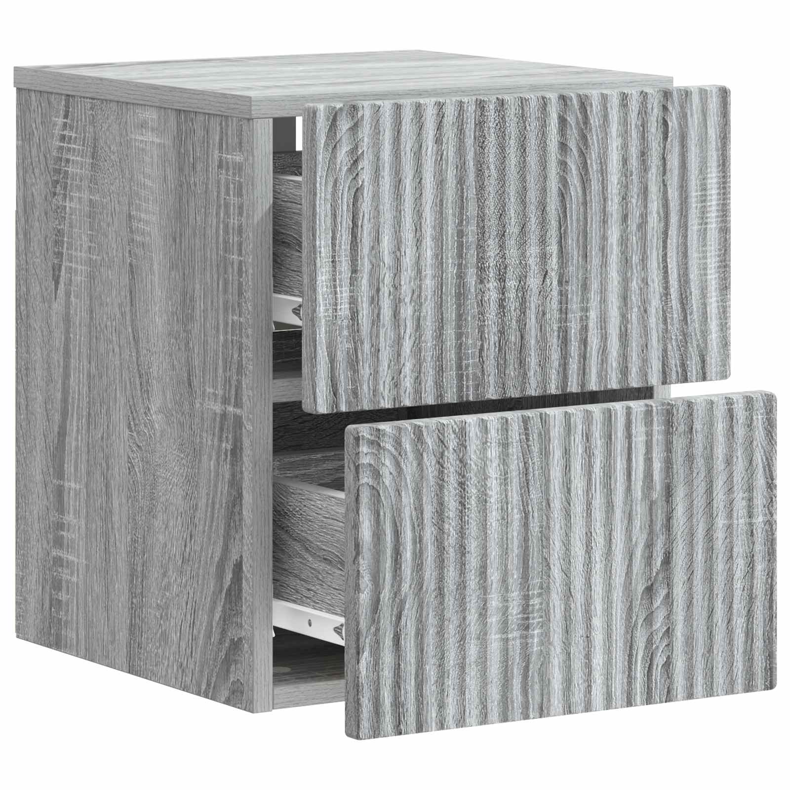 Τοίχου Κρεμαστό Κομοδίνο Γκρι Sonoma 33 x 34,5 x 40 εκ - Pakobazaar