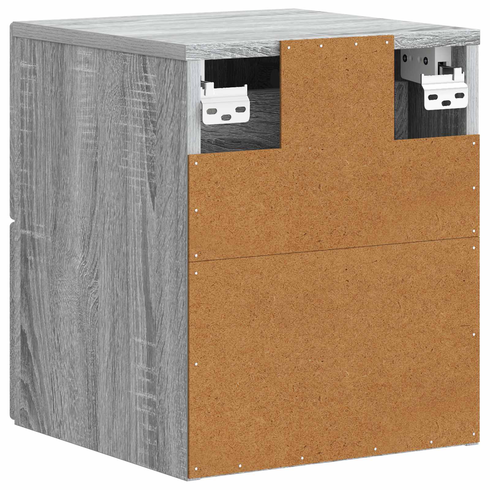 Τοίχου Κρεμαστό Κομοδίνο Γκρι Sonoma 33 x 34,5 x 40 εκ - Pakobazaar