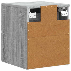 Τοίχου Κρεμαστό Κομοδίνο Γκρι Sonoma 33 x 34,5 x 40 εκ - Pakobazaar