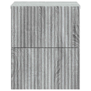 Τοίχου Κρεμαστό Κομοδίνο Γκρι Sonoma 33 x 34,5 x 40 εκ - Pakobazaar