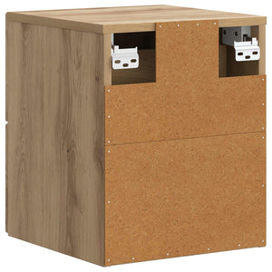 Τοίχου Κρεμαστό Κομοδίνο 2 pcs Artisan Δρυς 33 x 34,5 x 40 εκ - Pakobazaar