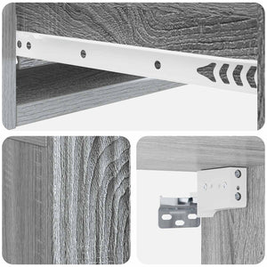 Τραπεζάκι Τοίχου Γκρι Sonoma 59 x 34,5 x 17 εκ. - Pakobazaar