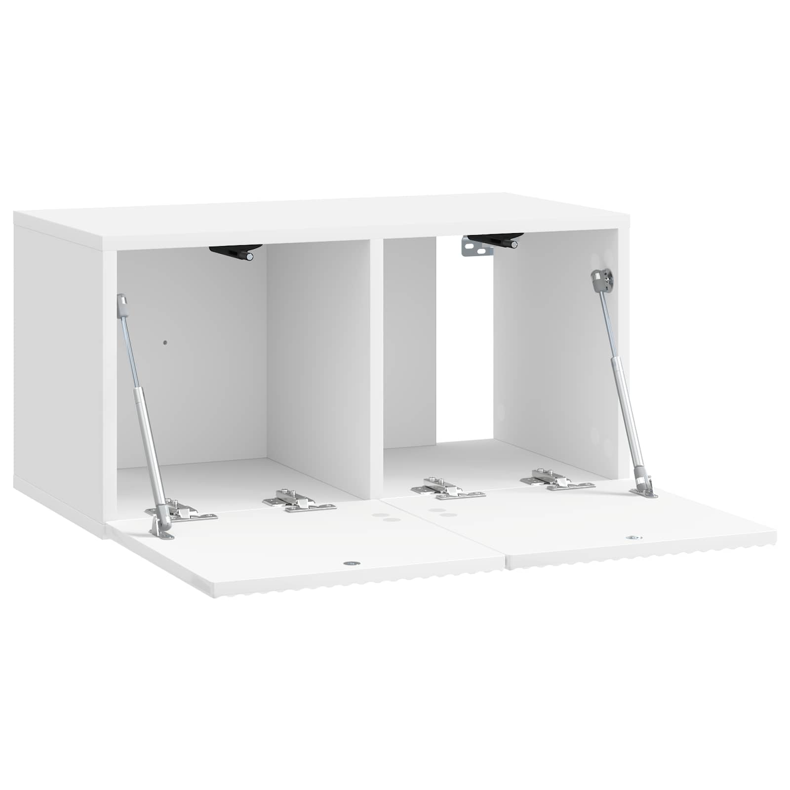 Τοποθετούμενος στον τοίχο τηλεοπτικός ερμάριος Γυαλιστερό Λευκό - Pakobazaar