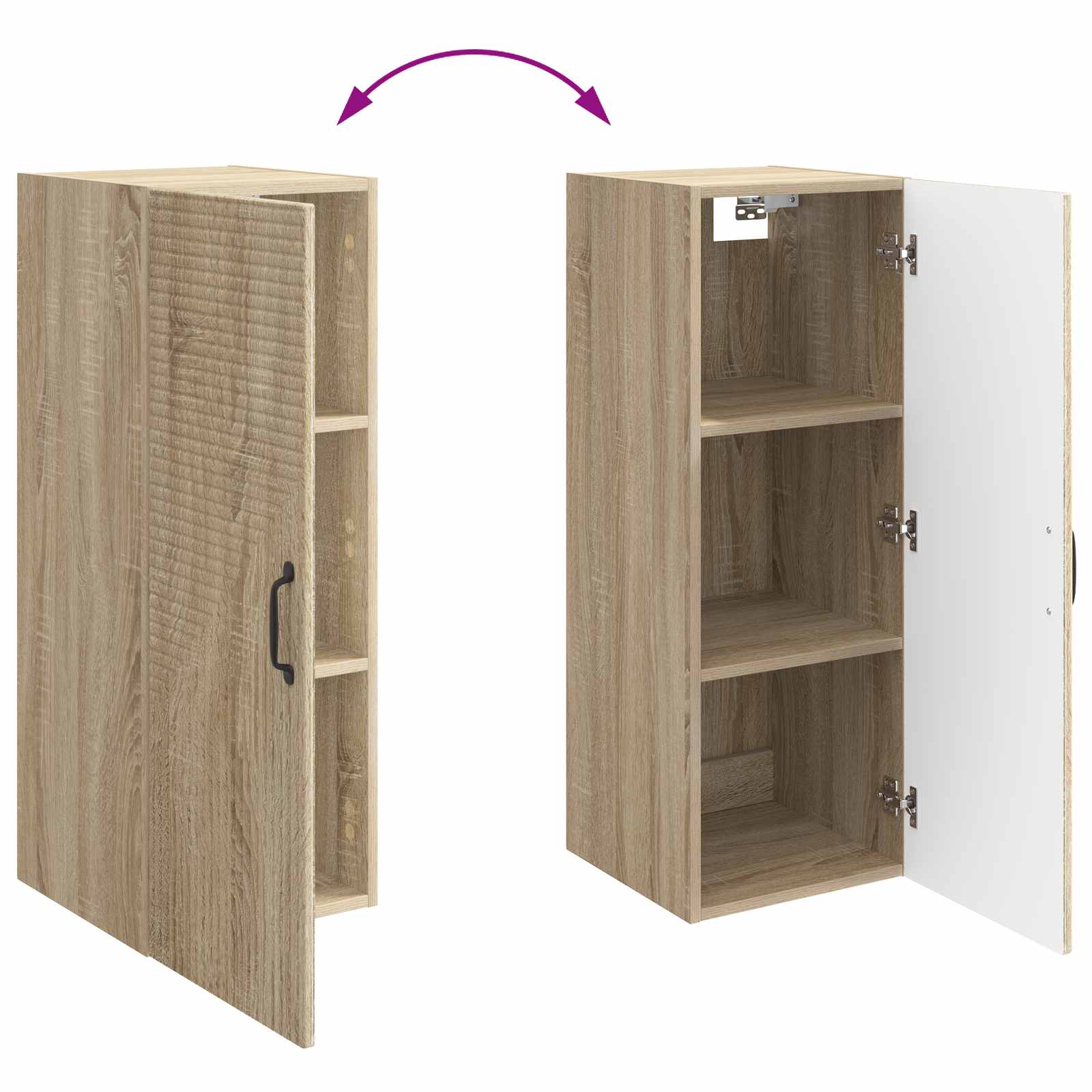 Τοίχου Ντουλάπα Sonoma Δρυς 33 x 34,5 x 90 εκ - Pakobazaar