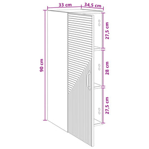 Τοίχου Ντουλάπα Sonoma Δρυς 33 x 34,5 x 90 εκ - Pakobazaar