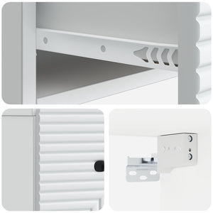 Τοίχου Κρεμαστό Κομοδίνο 2 pcs Λευκό 34,5 x 33 x 20 εκ. - Pakobazaar