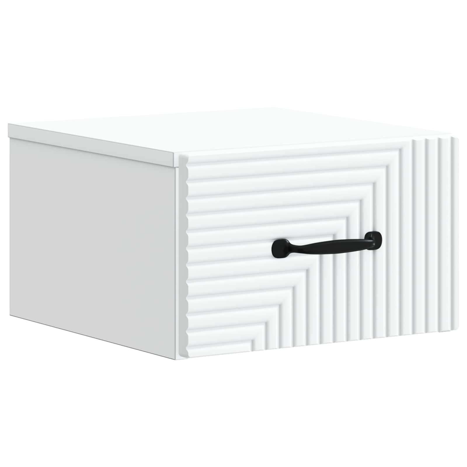 Τοίχου Κρεμαστό Κομοδίνο 2 pcs Λευκό 34,5 x 33 x 20 εκ. - Pakobazaar