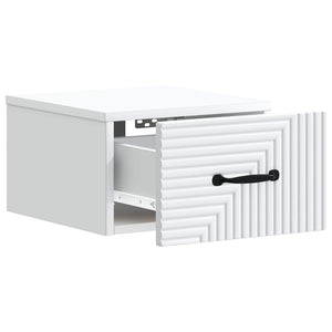 Τοίχου Κρεμαστό Κομοδίνο 2 pcs Λευκό 34,5 x 33 x 20 εκ. - Pakobazaar