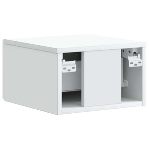 Τοίχου Κρεμαστό Κομοδίνο 2 pcs Λευκό 34,5 x 33 x 20 εκ. - Pakobazaar