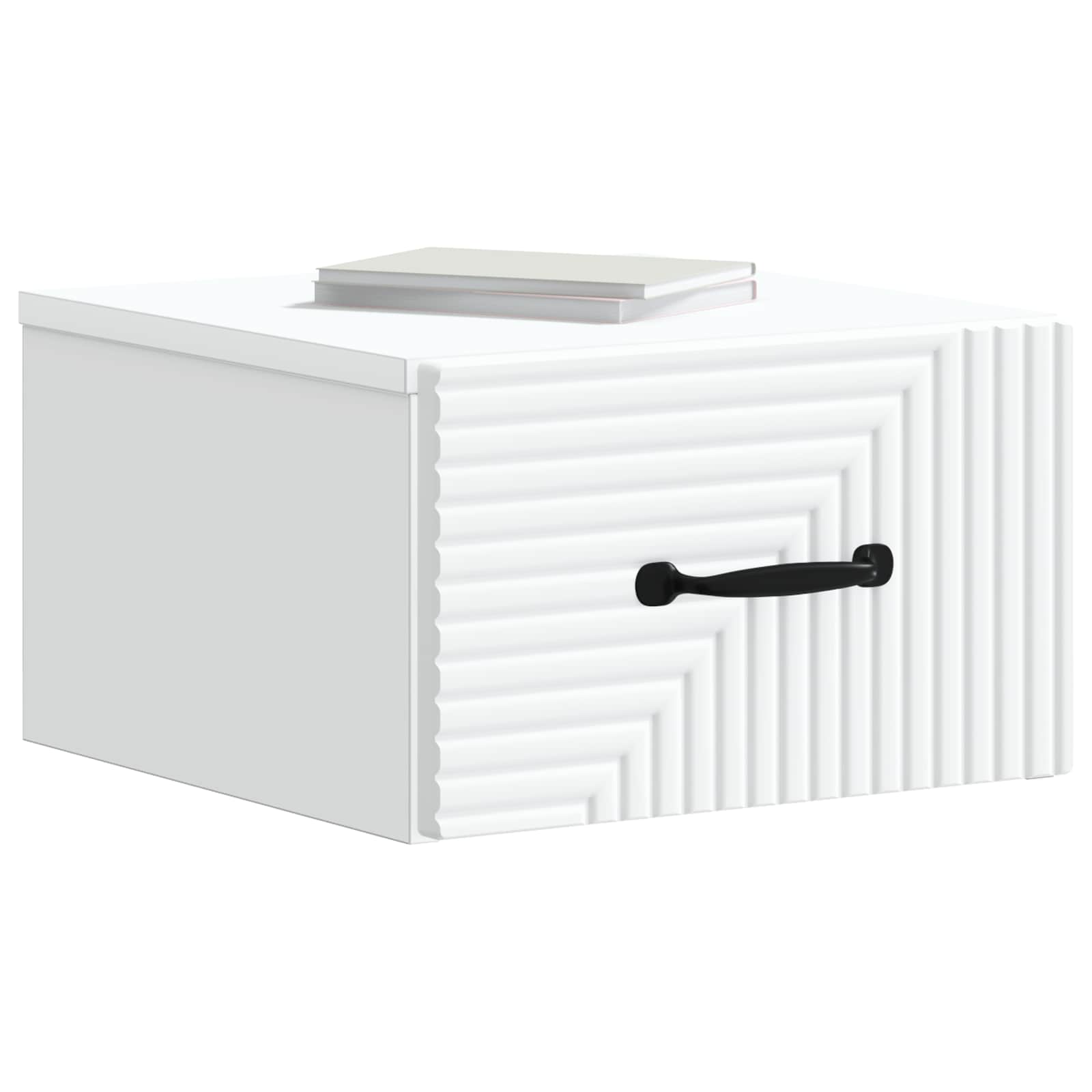 Τοίχου Κρεμαστό Κομοδίνο 2 pcs Λευκό 34,5 x 33 x 20 εκ. - Pakobazaar