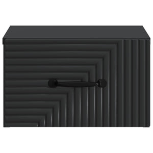 Τοίχου Κρεμαστό Κομοδίνο 2 pcs Μαύρο 34,5 x 33 x 20 εκ. - Pakobazaar