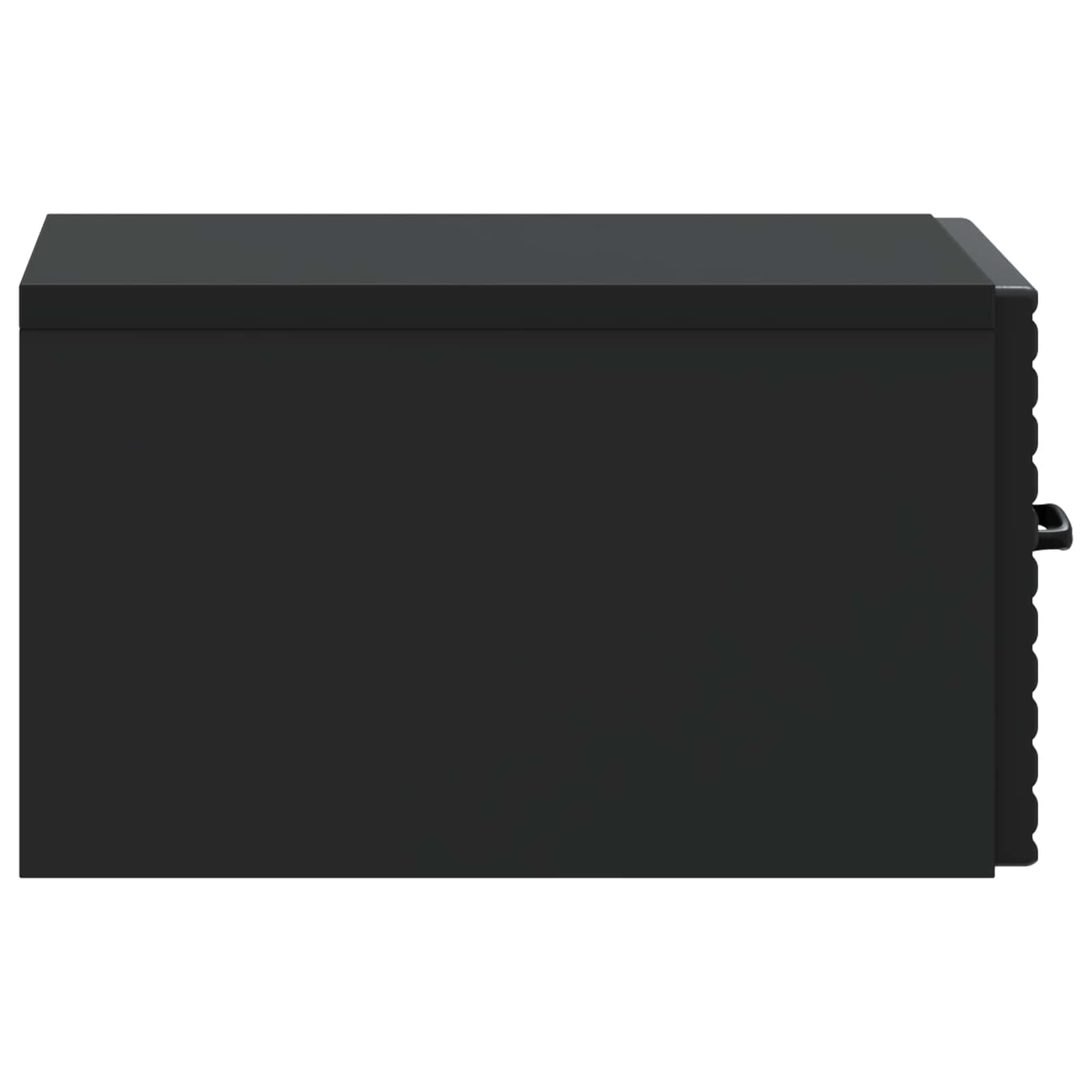 Τοίχου Κρεμαστό Κομοδίνο 2 pcs Μαύρο 34,5 x 33 x 20 εκ. - Pakobazaar