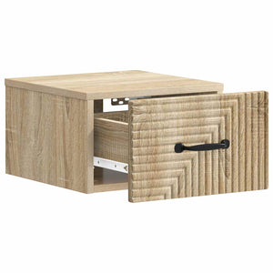 Τοίχου Κρεμαστό Κομοδίνο 2 pcs Sonoma Δρυς 34,5 x 33 x 20 εκ. - Pakobazaar