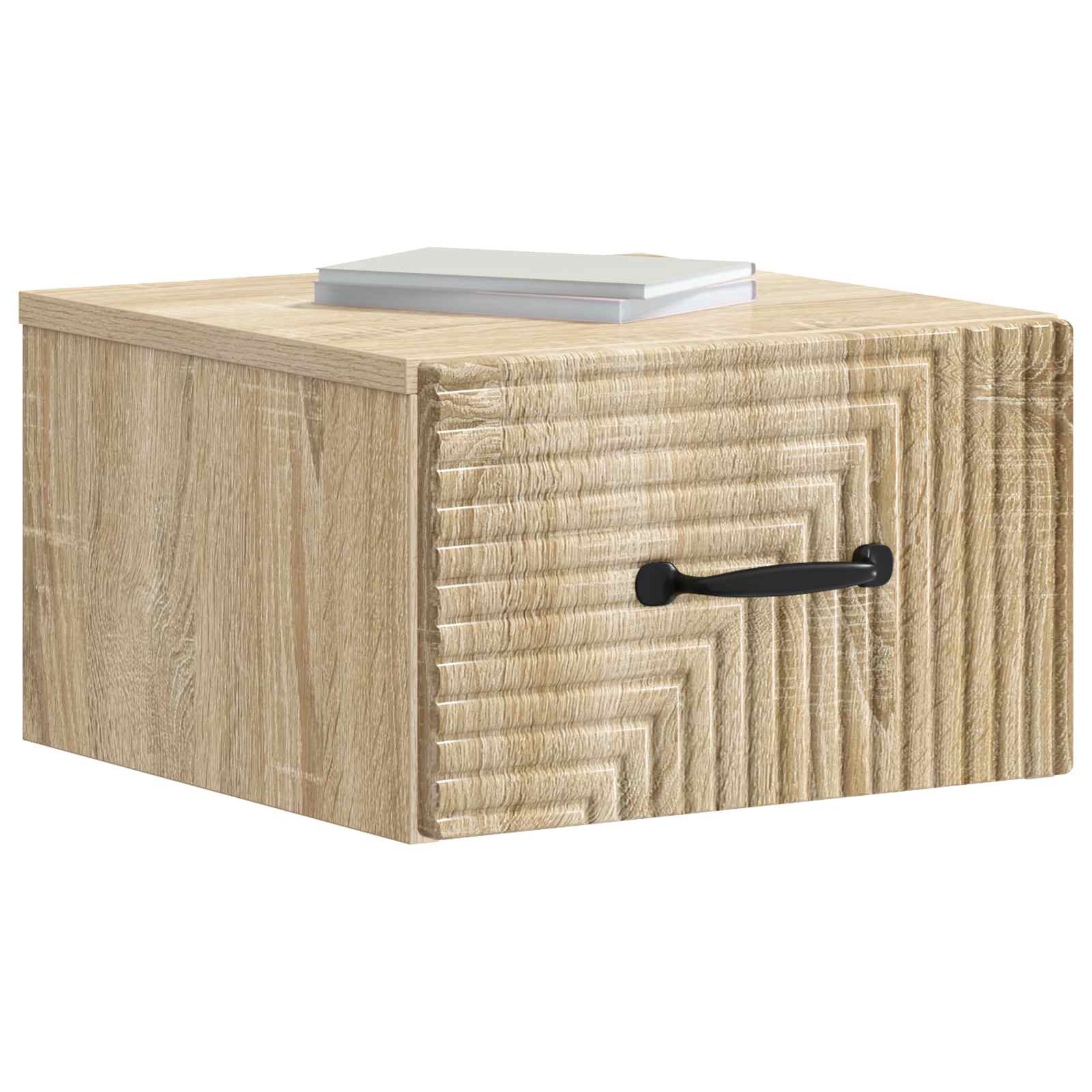 Τοίχου Κρεμαστό Κομοδίνο 2 pcs Sonoma Δρυς 34,5 x 33 x 20 εκ. - Pakobazaar