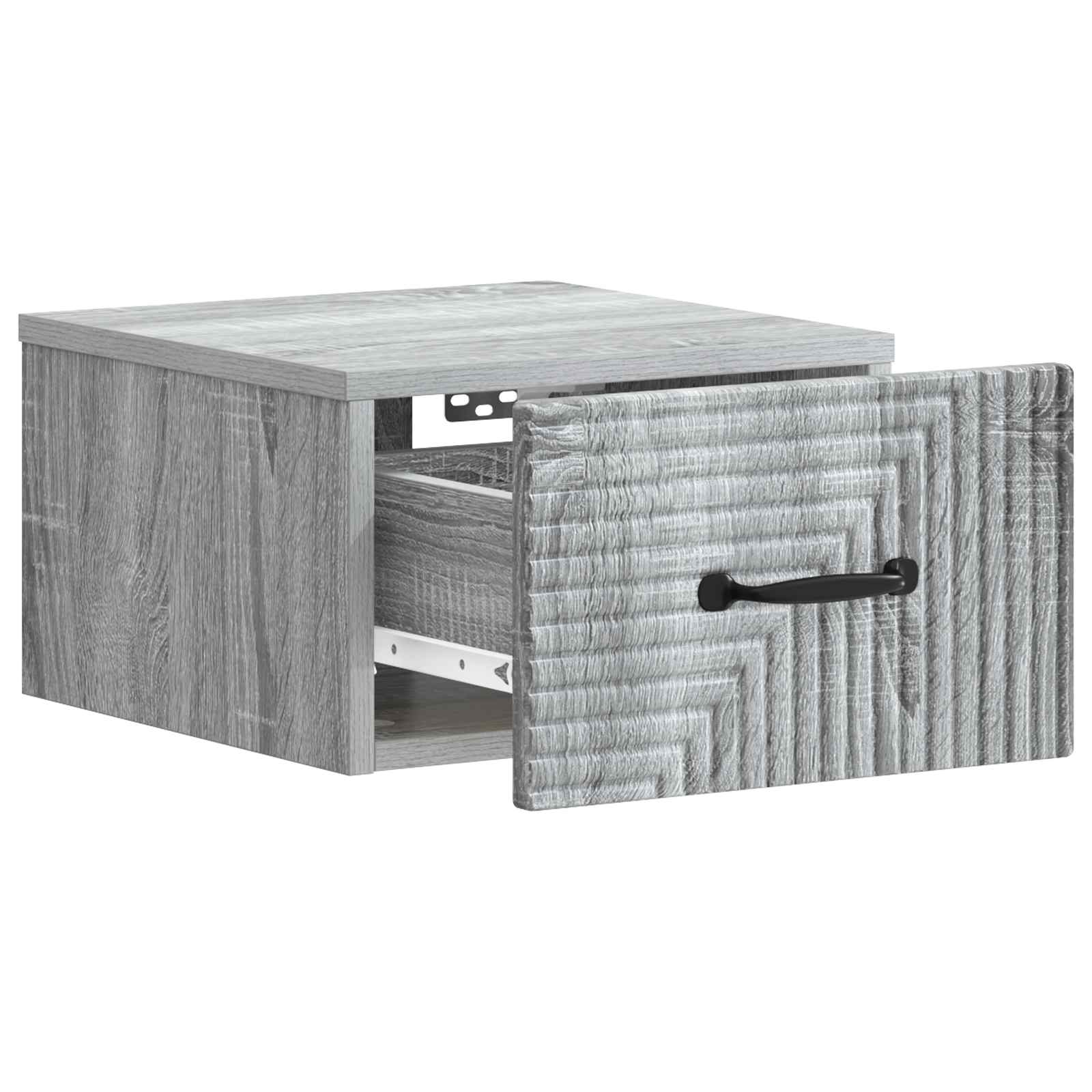 Τοίχου Κρεμαστό Κομοδίνο 2 pcs Γκρι Sonoma 34,5 x 33 x 20 εκ. - Pakobazaar