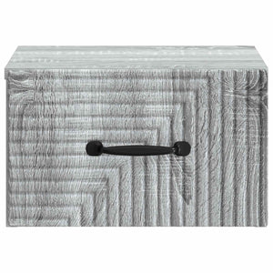 Τοίχου Κρεμαστό Κομοδίνο 2 pcs Γκρι Sonoma 34,5 x 33 x 20 εκ. - Pakobazaar