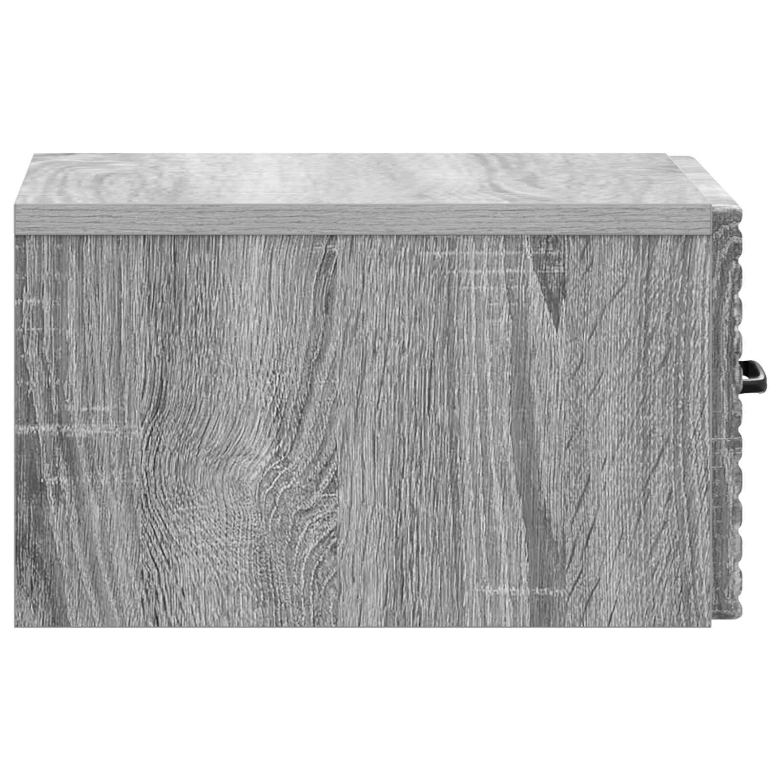 Τοίχου Κρεμαστό Κομοδίνο 2 pcs Γκρι Sonoma 34,5 x 33 x 20 εκ. - Pakobazaar