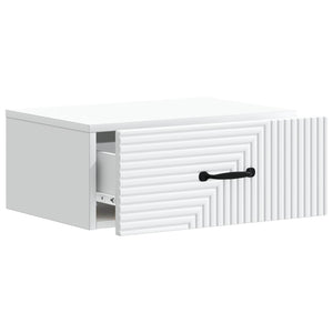Τοίχου Κρεμαστό Κομοδίνο 2 pcs Λευκό 49 x 34,5 x 20 εκ. - Pakobazaar