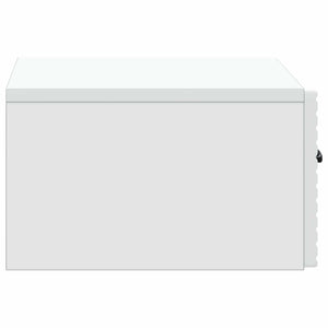 Τοίχου Κρεμαστό Κομοδίνο 2 pcs Λευκό 49 x 34,5 x 20 εκ. - Pakobazaar