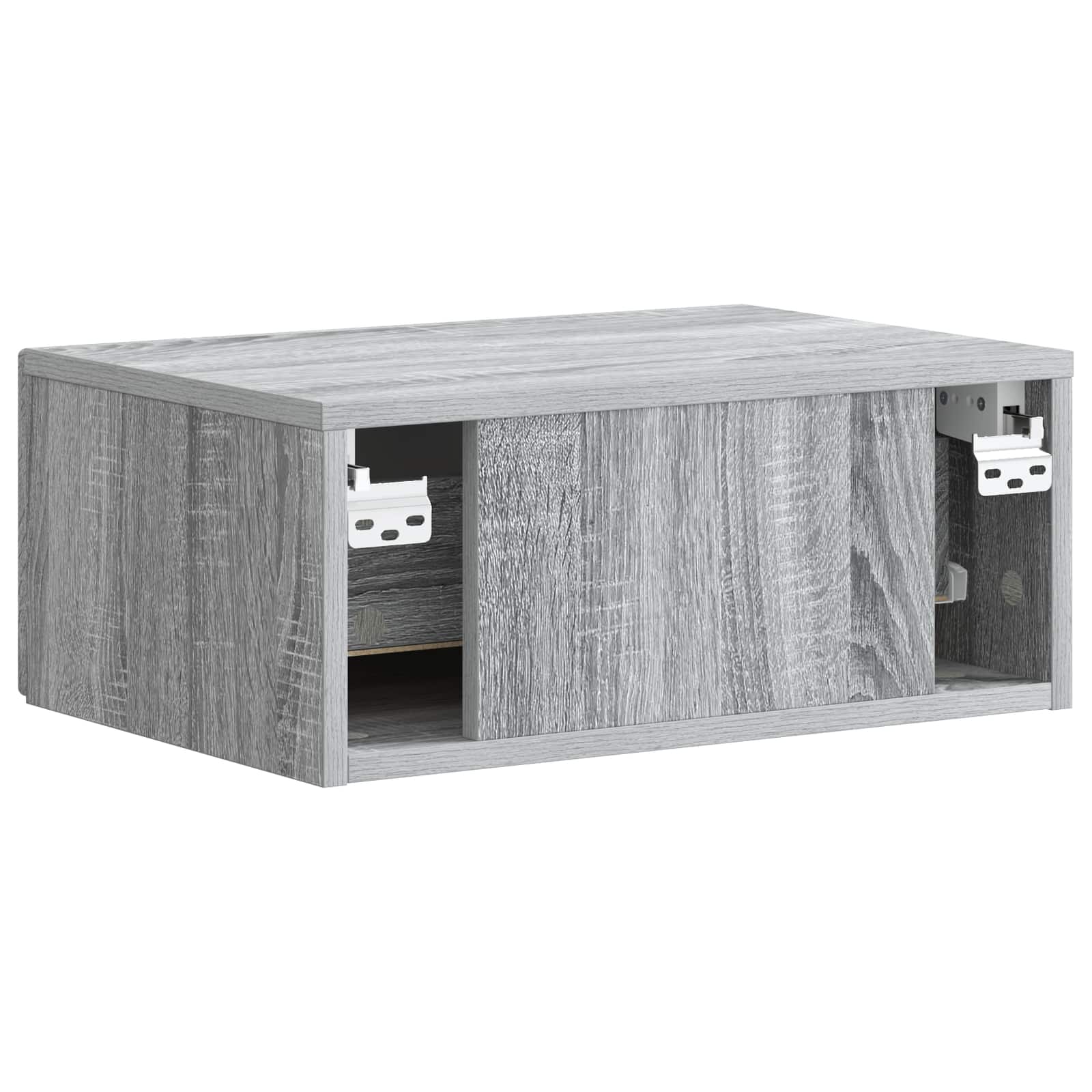 Τοίχου Κρεμαστό Κομοδίνο Γκρι Sonoma 49 x 34,5 x 20 εκ. - Pakobazaar