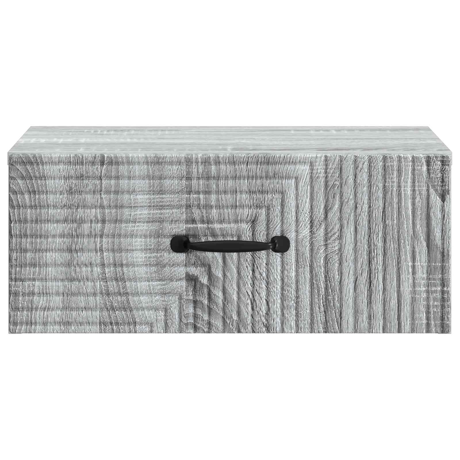 Τοίχου Κρεμαστό Κομοδίνο Γκρι Sonoma 49 x 34,5 x 20 εκ. - Pakobazaar