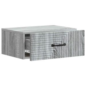 Τοίχου Κρεμαστό Κομοδίνο 2 pcs Γκρι Sonoma 49 x 34,5 x 20 εκ. - Pakobazaar