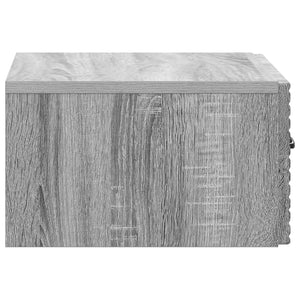 Τοίχου Κρεμαστό Κομοδίνο 2 pcs Γκρι Sonoma 49 x 34,5 x 20 εκ. - Pakobazaar