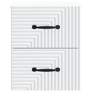 Τοίχου Κρεμαστό Κομοδίνο 2 pcs Λευκό 34,5 x 33 x 40 εκ - Pakobazaar