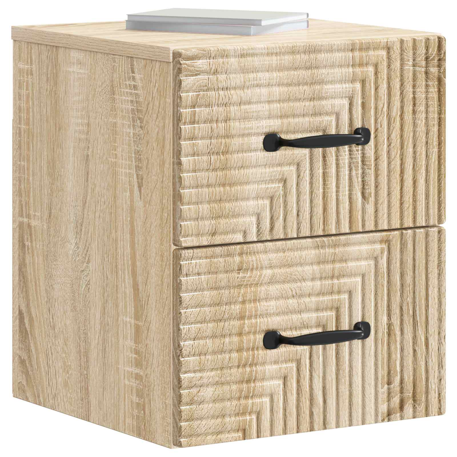 Τοίχου Κρεμαστό Κομοδίνο Sonoma Δρυς 34,5 x 33 x 40 εκ - Pakobazaar