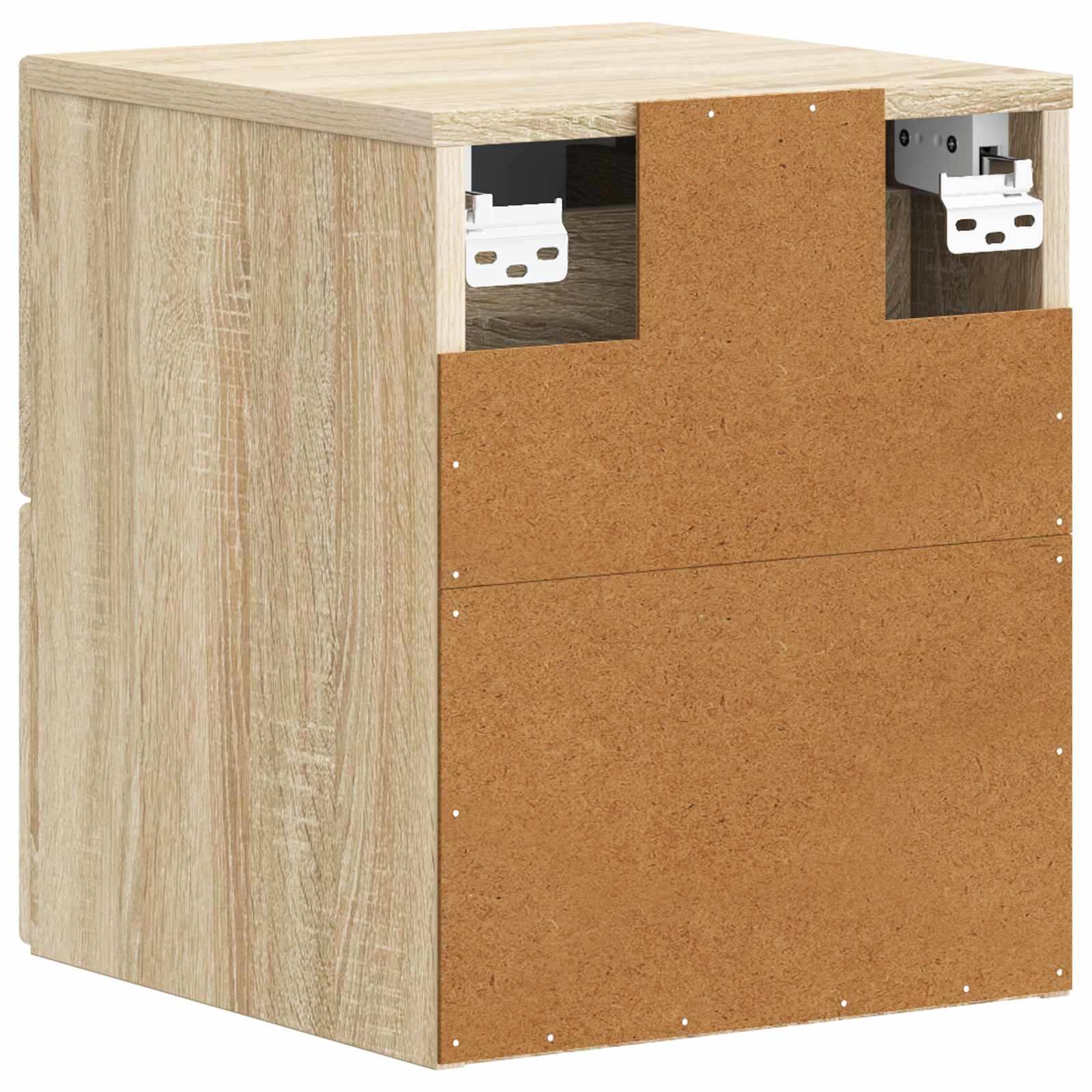Τοίχου Κρεμαστό Κομοδίνο 2 pcs Sonoma Δρυς 34,5 x 33 x 40 εκ - Pakobazaar